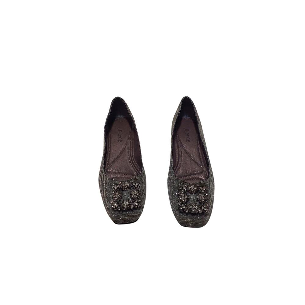 womens j. renee  newport flat classy dress shoes size 10